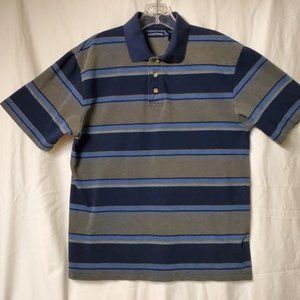 Men's Knights Bridge Medium Striped Blues & Olive Green Very Good Condition